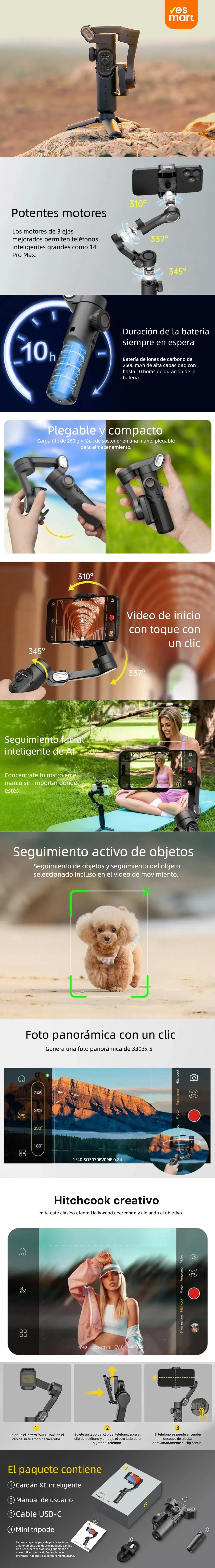 Trípode para Celular con Control Bluetooth – Fotos y Videos Estables a Distancia